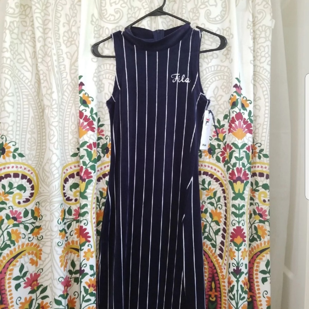 Velour fila dress